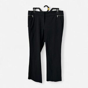 7th Avenue Suiting Collection Black Cropped Work Pants Size 8 Tall